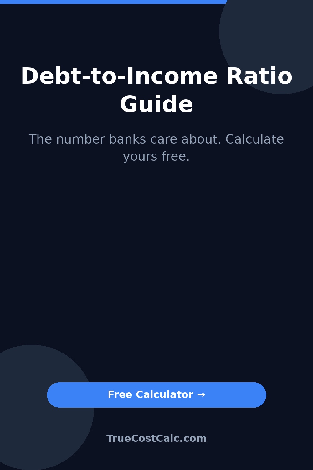 Debt-to-Income Calculator Pin