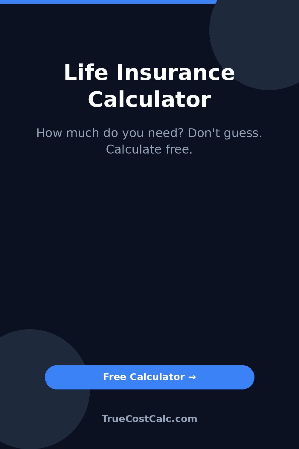 Life Insurance Calculator Pin
