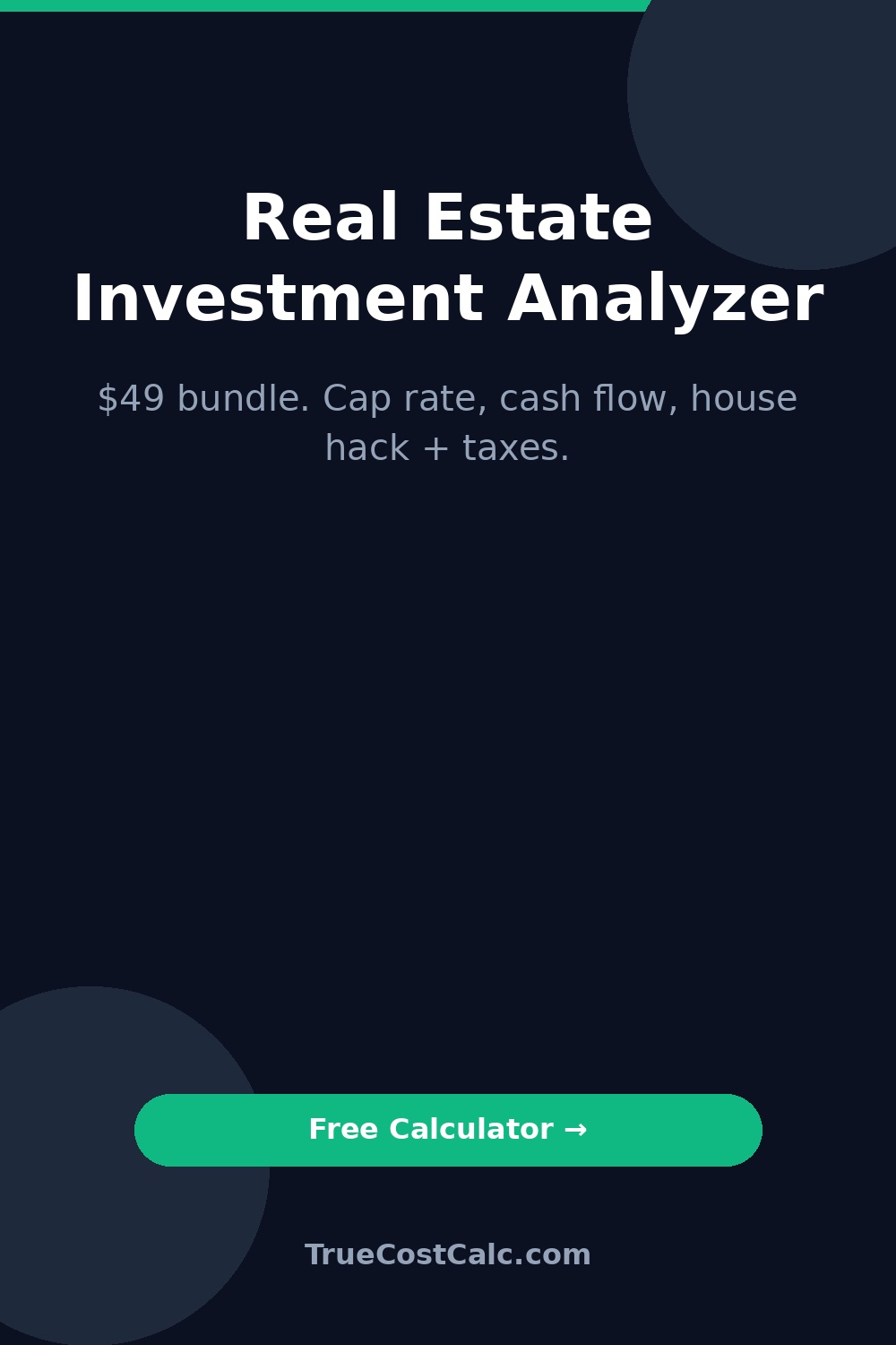Real Estate Deal Analyzer Bundle Pin